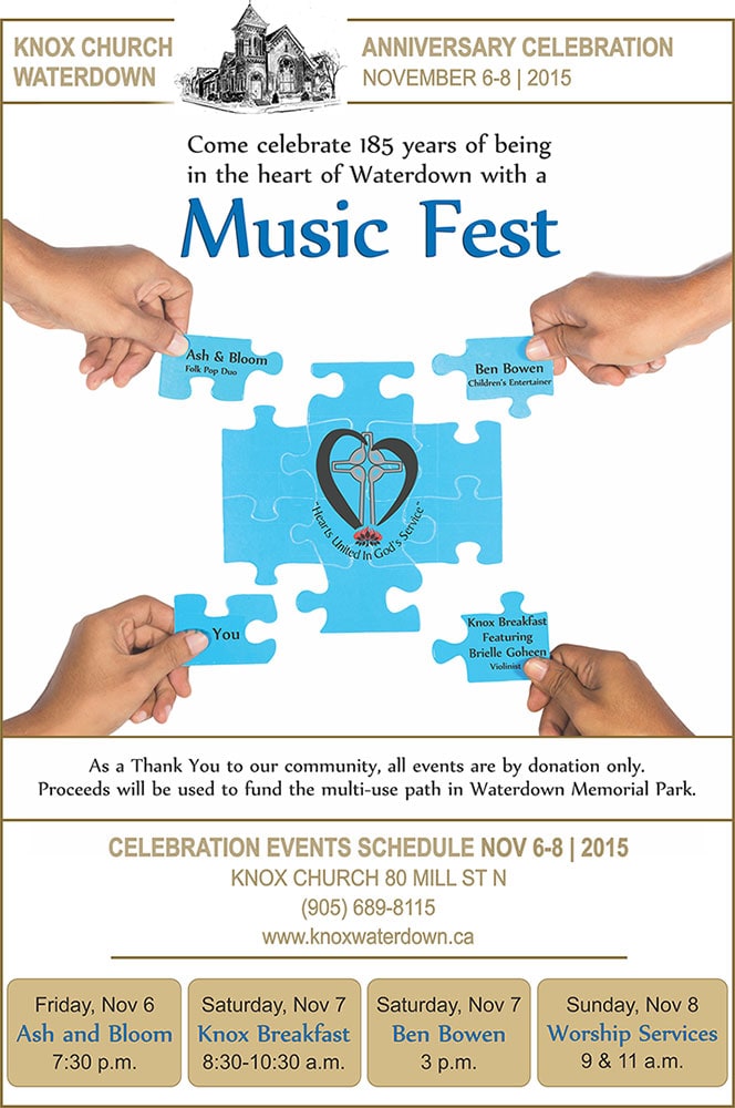 Knox Music Fest, Nov. 6th to 8th, 2015.